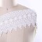 1 Yard Ivory 4 Inch Lisetta Elegant Floral Organza Lace Trim for Wedding Dress Costume
